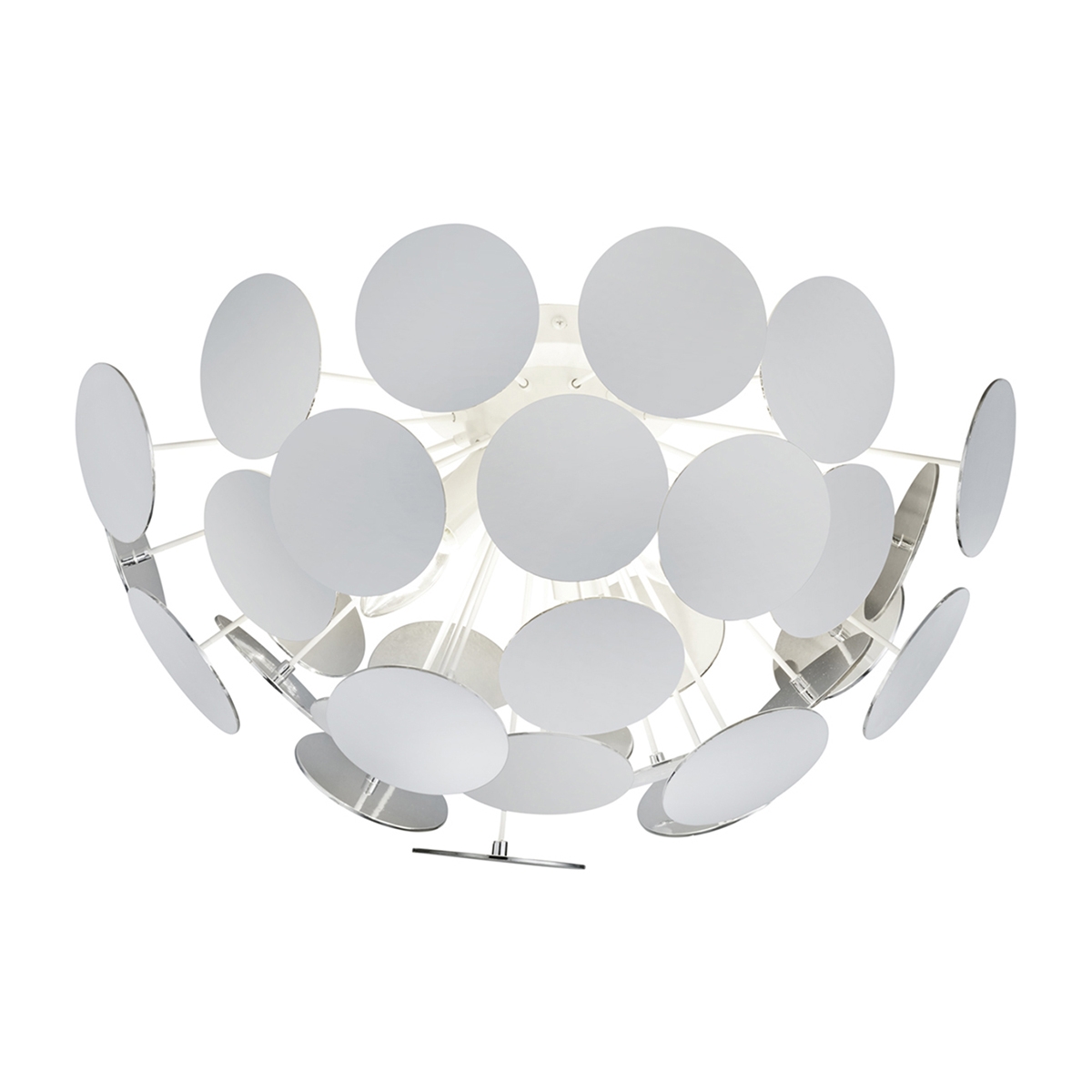 Plafonnier design en métal blanc pour salon chambre Ardik Promotion