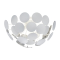 Plafonnier design en métal blanc pour salon chambre Ardik Promotion