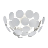 Plafonnier design en métal blanc pour salon chambre Ardik Promotion