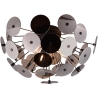 Plafonnier design moderne en métal noir effet chromé Lunar Offre