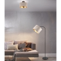 Plafonnier moderne avec abat-jour 30 cm en velours beige et or Vetor Vente
