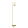 Lampadaire avec globe en verre opalin Khadz Promotion