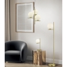 Lampadaire avec globe en verre opalin Khadz Offre