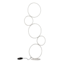 Lampadaire LED moderne à 5 cercles avec lumière dimmable Nural Promotion