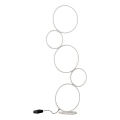 Lampadaire LED moderne à 5 cercles avec lumière dimmable Nural Promotion