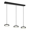 Suspension LED moderne noire avec 3 lumières dimmables Pular Promotion