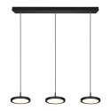 Suspension LED moderne noire avec 3 lumières dimmables Pular Offre