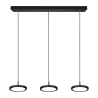 Suspension LED moderne noire avec 3 lumières dimmables Pular Offre