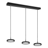 Suspension LED moderne noire avec 3 lumières dimmables Pular Catalogue