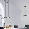 Suspension LED moderne noire avec 3 lumières dimmables Pular Vente