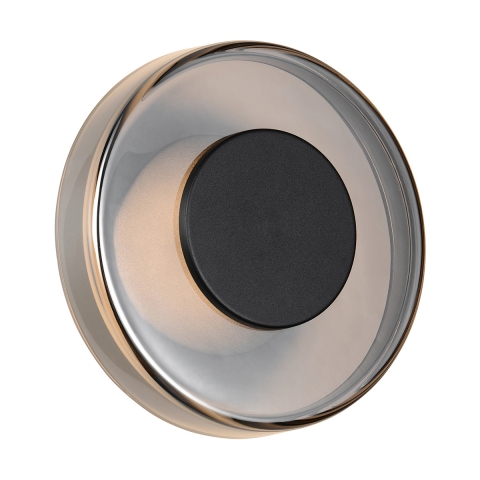 Plafonnier LED dimmable rond 22cm moderne en verre Chram Promotion