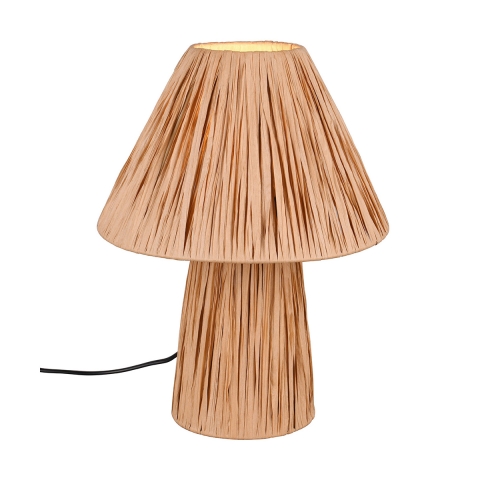 Lampe de chevet en papier naturel au design moderne Vorth Promotion