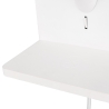 Applique murale avec chargeur sans fil USB et abat-jour en tissu Myrik Réductions