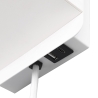 Applique murale avec chargeur sans fil USB et abat-jour en tissu Myrik Catalogue