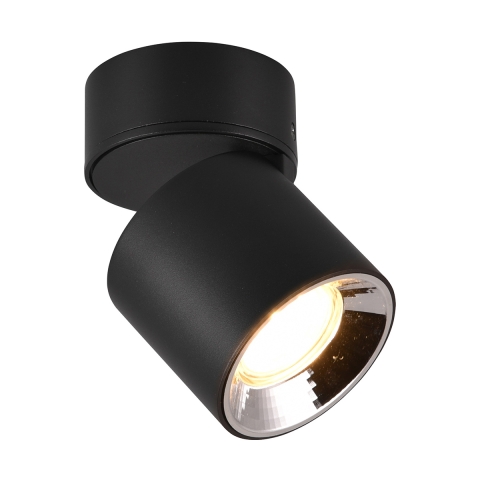 Spot LED noir plafond orientable design moderne Sirio Promotion