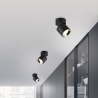 Spot LED noir plafond orientable design moderne Sirio Vente