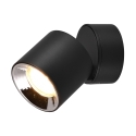Spot LED noir plafond orientable design moderne Sirio Remises