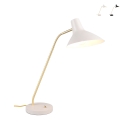 Lampe de bureau élégante en métal doré réglable Jarak Promotion