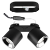 Plafonnier avec 2 spots LED orientables cuisine salle à manger Lusha Offre