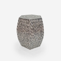 Table basse hexagonal moderne de design incrustations en nacre Tari Vente