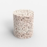 Table basse en bois incrusté salon contemporain effet mosaïque Hadi Catalogue