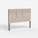 Tête de lit en bois incrusté 174x135cm pour lit double Juno Vente