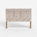 Tête de lit en bois incrusté 174x135cm pour lit double Juno Offre