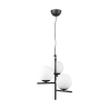 Suspension moderne à 3 lumières boule en verre blanc Lumoa Remises
