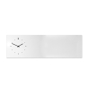 Horloge murale tableau magnétique horizontal design moderne 