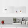 Horloge murale tableau magnétique horizontal design moderne Catalogue