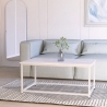 Table basse de salon contemporain 100x60x45cm effet marbre Corniola Vente