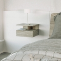 2 tables de chevet murales suspendues avec tiroir chambre Alabastro Remises