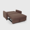 Canapé convertible 2 places clic clac design moderne en tissu PORTO RICO 