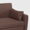 Canapé convertible 2 places clic clac design moderne en tissu PORTO RICO 