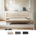 Clic Clac convertible canapé 2 Places accoudoirs en similicuir Olivina Promotion