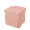 Pouf carré avec rangement en tissu pour salon 34x34cm Liberty Catalogue