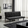 Canapé convertible 2 Places clic-clac en tissu design salon Giada Dark Promotion