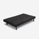 Canapé convertible 2 Places clic-clac en tissu design salon Giada Dark Modèle