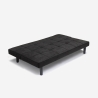 Canapé convertible 2 Places clic-clac en tissu design salon Giada Dark Modèle
