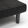 Canapé convertible 2 Places clic-clac en tissu design salon Giada Dark Caractéristiques