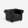 Fauteuil de salon style classique Chesterfield en velours Coventry Remises