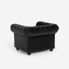 Fauteuil de salon style classique Chesterfield en velours Coventry Réductions