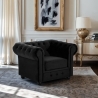 Fauteuil de salon style classique Chesterfield en velours Coventry Vente