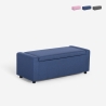 Banc de rangement en tissu pour chambre ou entrée Merak Promotion
