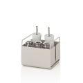 Organisateur de table en métal blanc pour cuisine et salle de bain Kyo Promotion