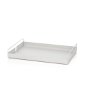 Plateau de service pour table de cuisine en métal blanc Jax Vente