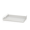 Plateau de service pour table de cuisine en métal blanc Jax Vente