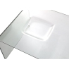 Table basse en verre courbé design moderne Compass Vente