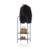 Porte-manteau Caleb en métal noir, design moderne et gain de place Vente