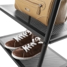 Porte-manteau Caleb en métal noir, design moderne et gain de place Remises